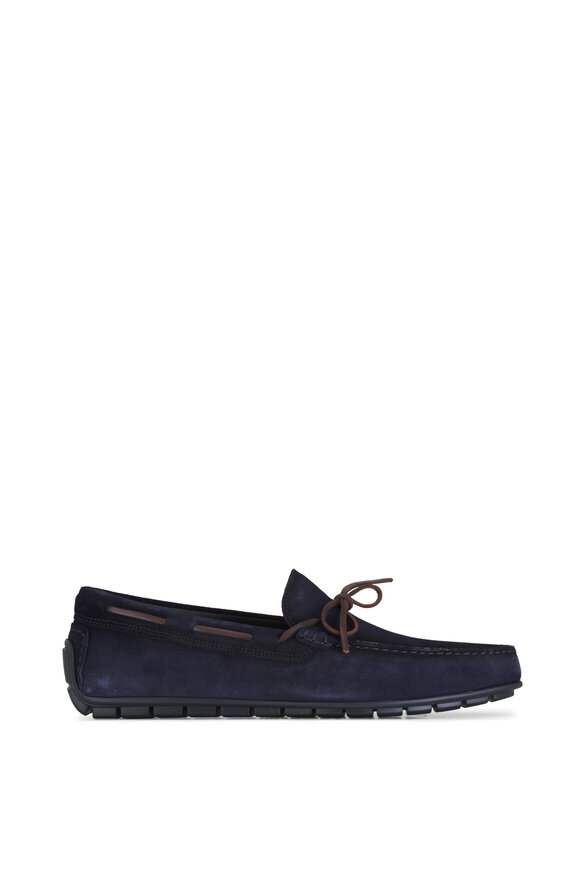 To Boot New York - Barnett Navy Blue Suede Loafer