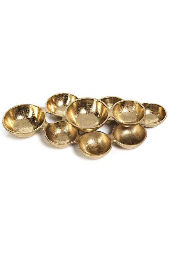 Zodax Gold Small Cluster of Eight Serving Bowls - view 1