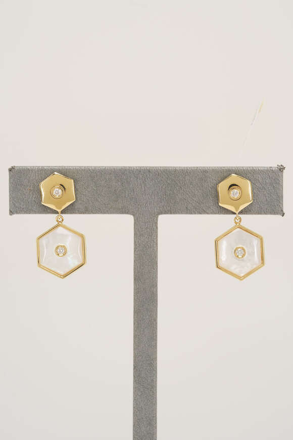 Miseno 18k Yellow Gold Diamond Baia Sommersa Earrings