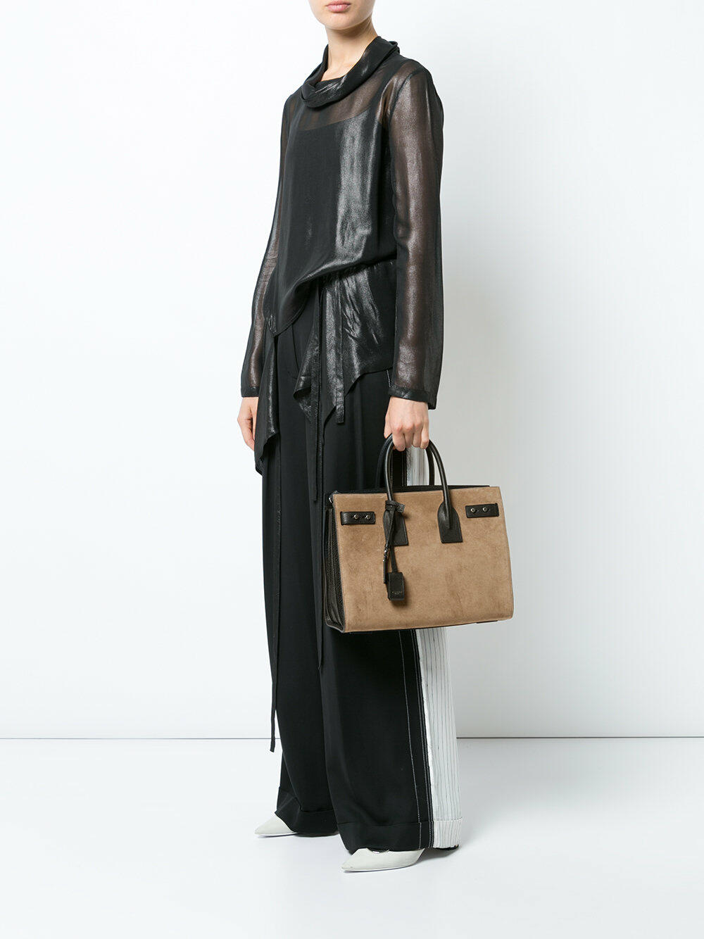 Saint Laurent - Small Sac de Jour Tote Bag - Women - Bovine Leather (Top Grain) - One Size - Black