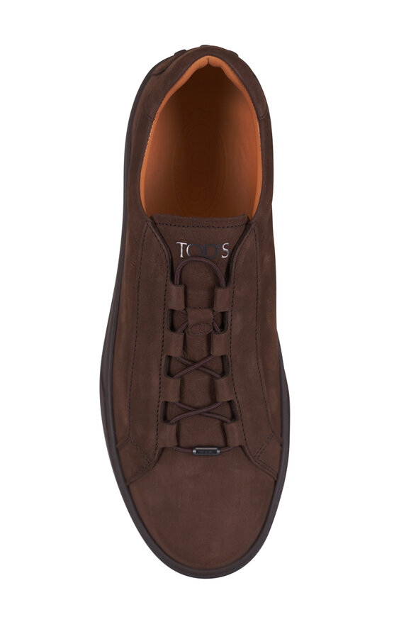 Tod's Dark Brown Suede Sneaker - view 4
