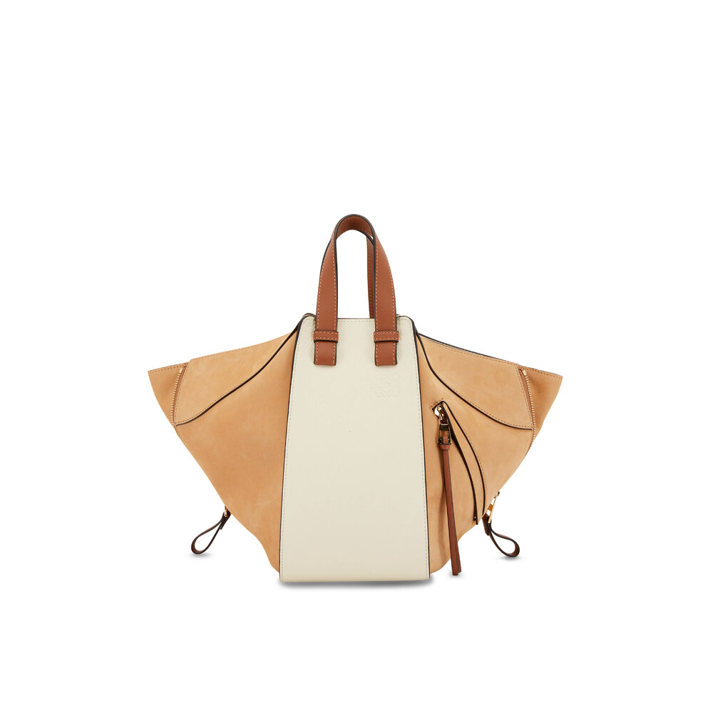 Loewe Hammock Milk & Warm Desert Small Shoulder Bag