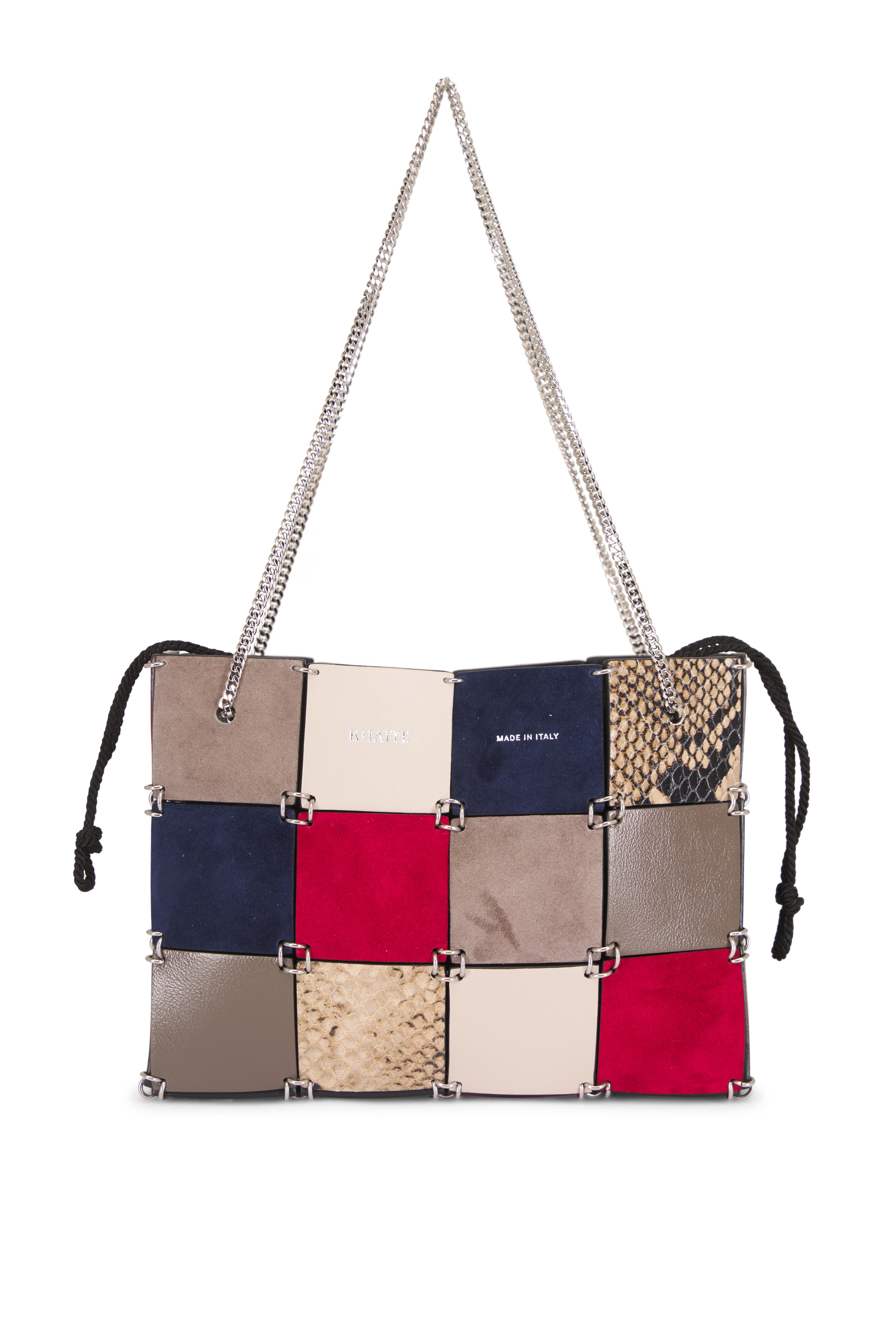 Khaite - Mini Emma Ruby Multi Leather Patchwork Tote - view 1