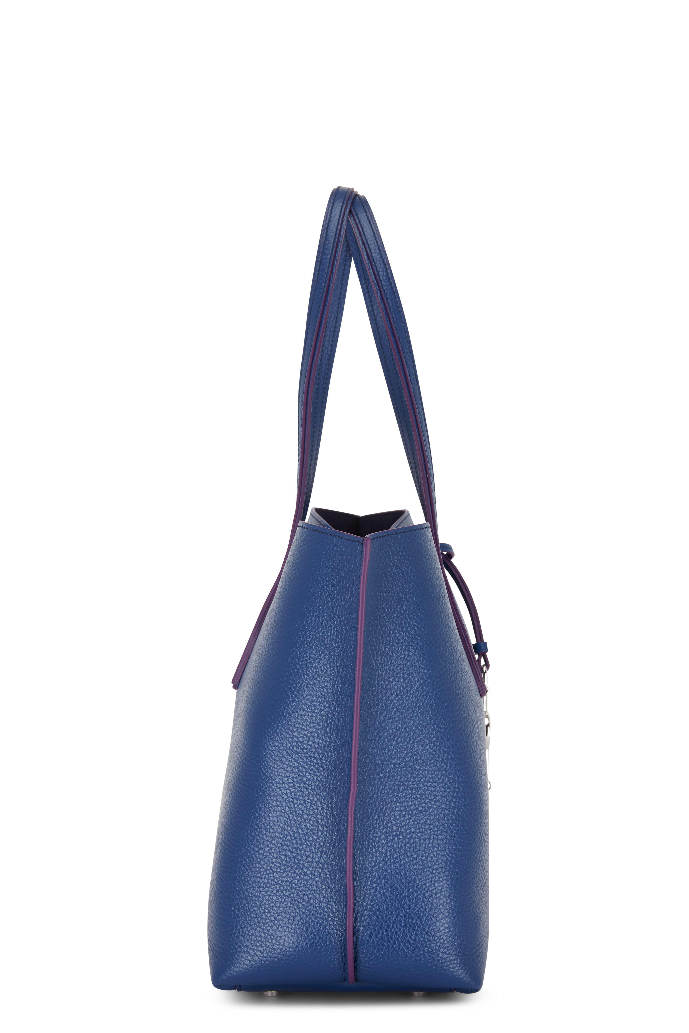 Tod's - Joy Petrol Blue Pebbled Leather Shoulder Bag