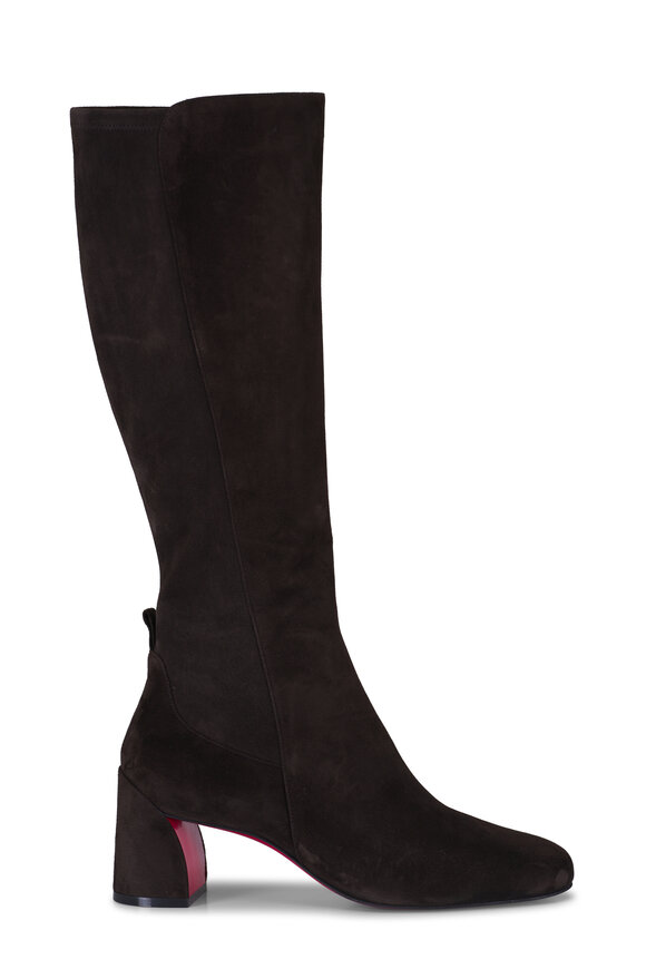 Christian Louboutin Jane Caffe Suede Knee High Boot, 55mm - view 3