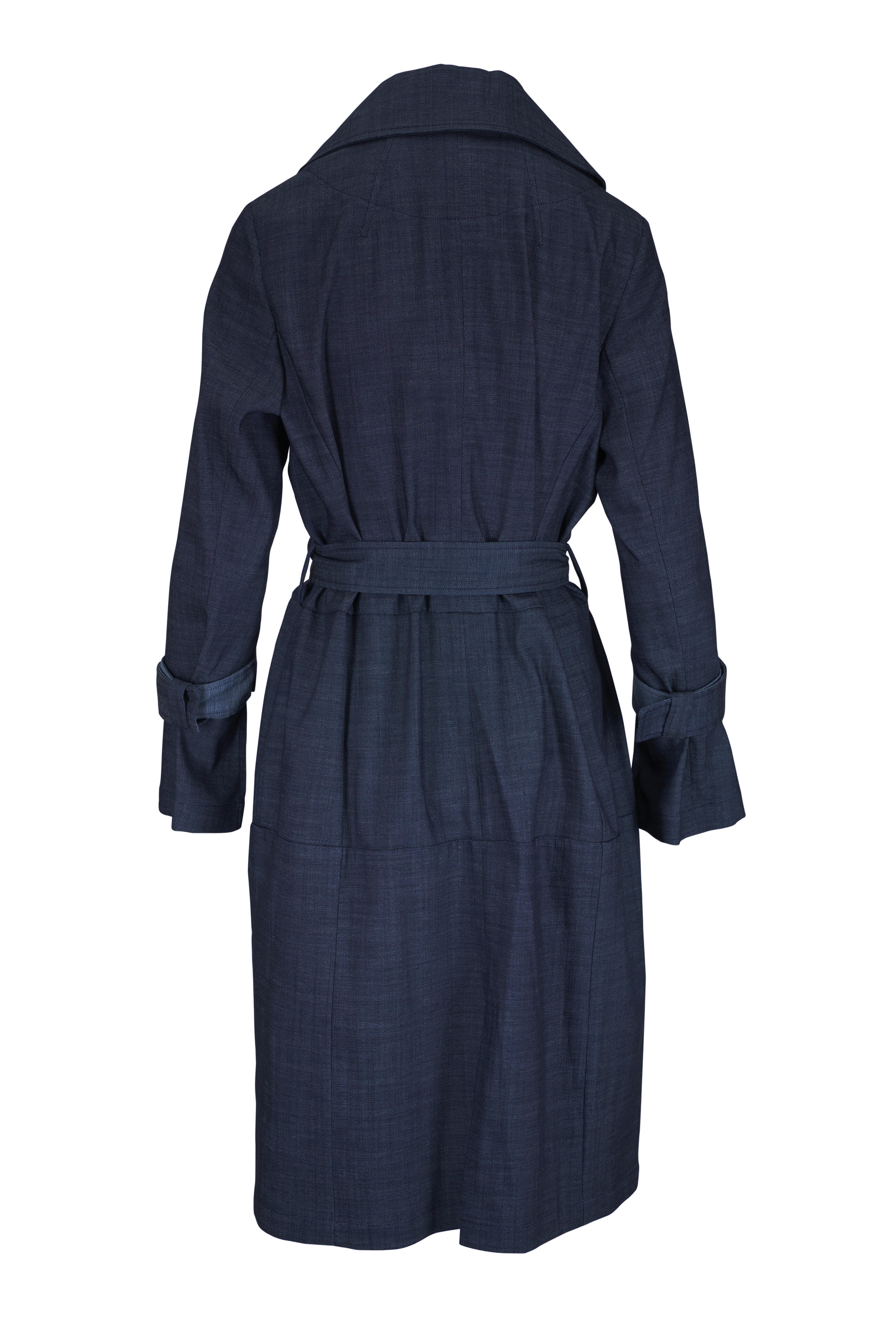 KZ_K Studio - Aquatics Indigo & Agate Blue Reversible Trench