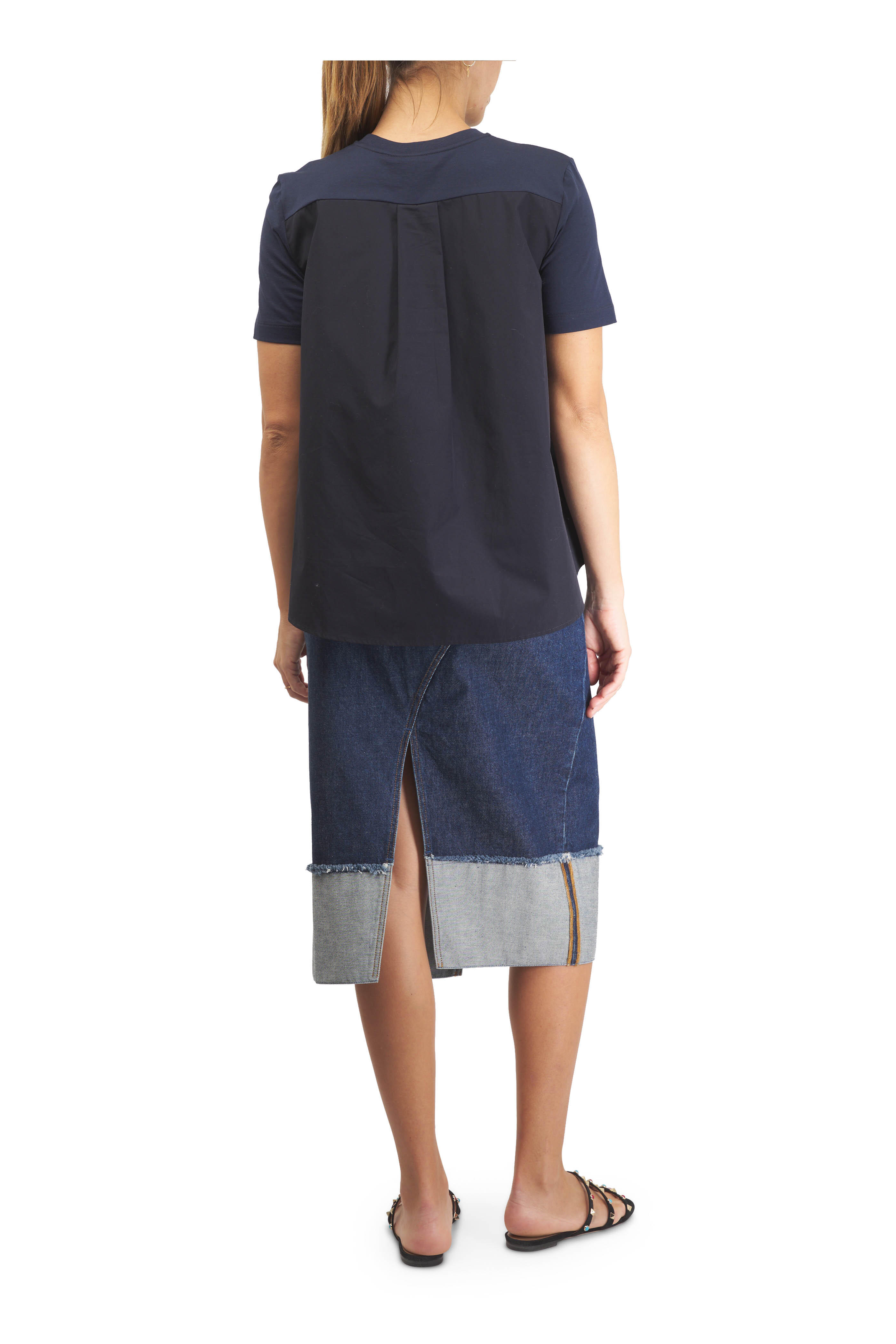 Marni - Black & Blue Cotton Jersey Pocket T-Shirt