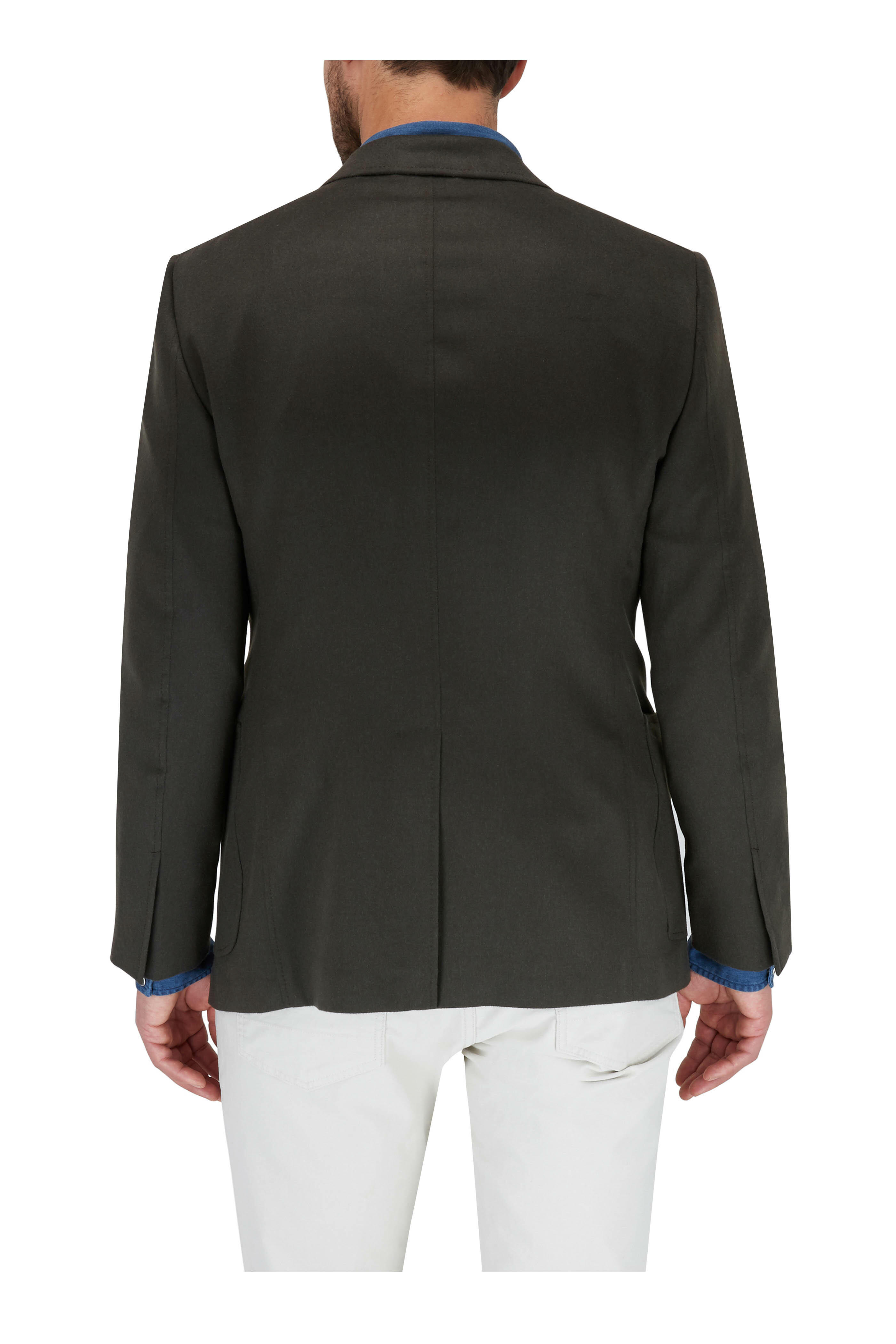 Tom Ford - Dark Olive Green Cashmere Twill Jacket