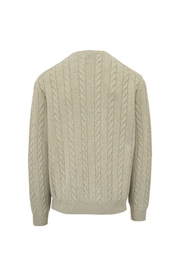 Loro Piana Seafoam Green Cashmere Sweater - view 2