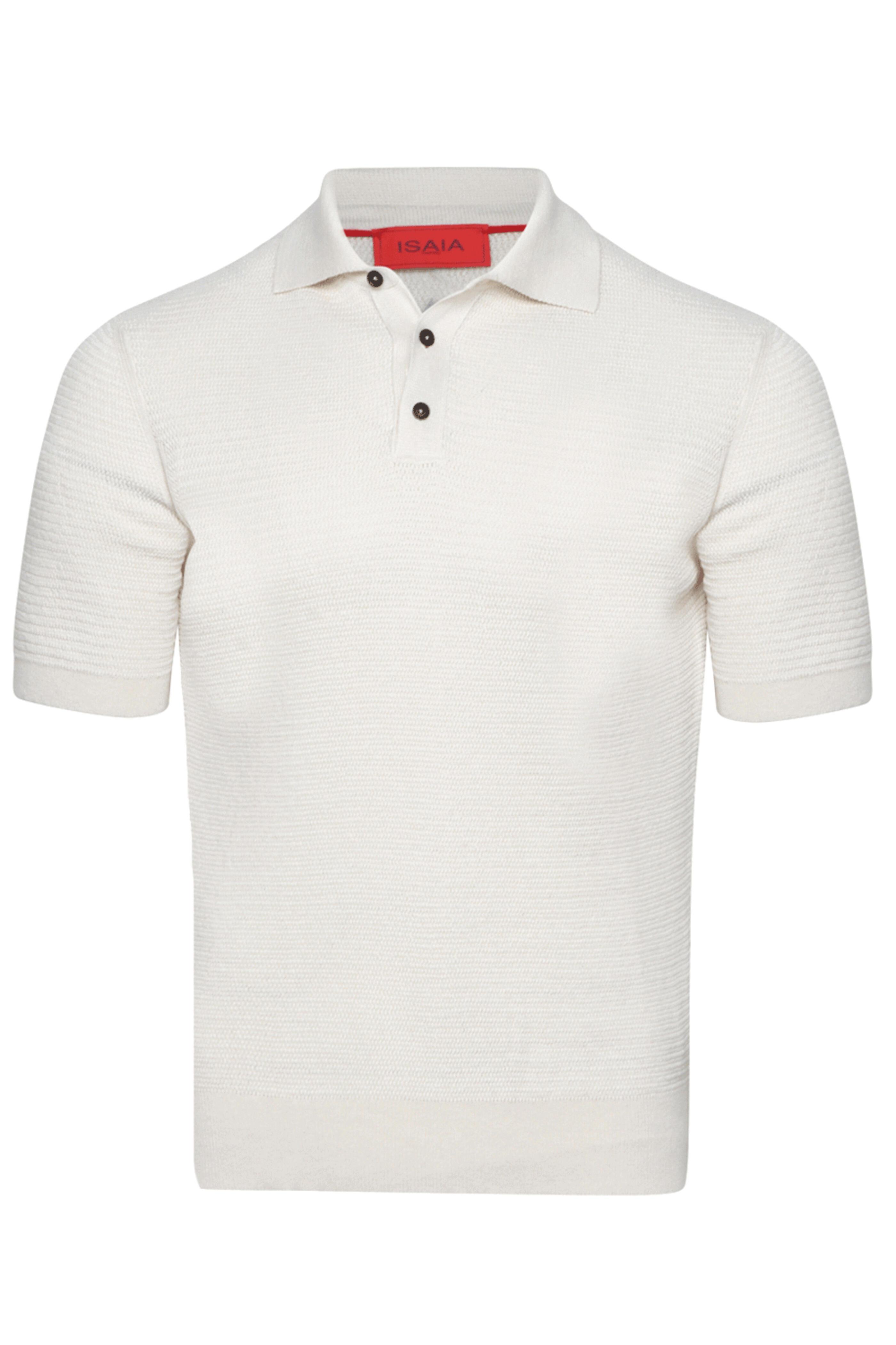 Isaia - Cream Knit Polo