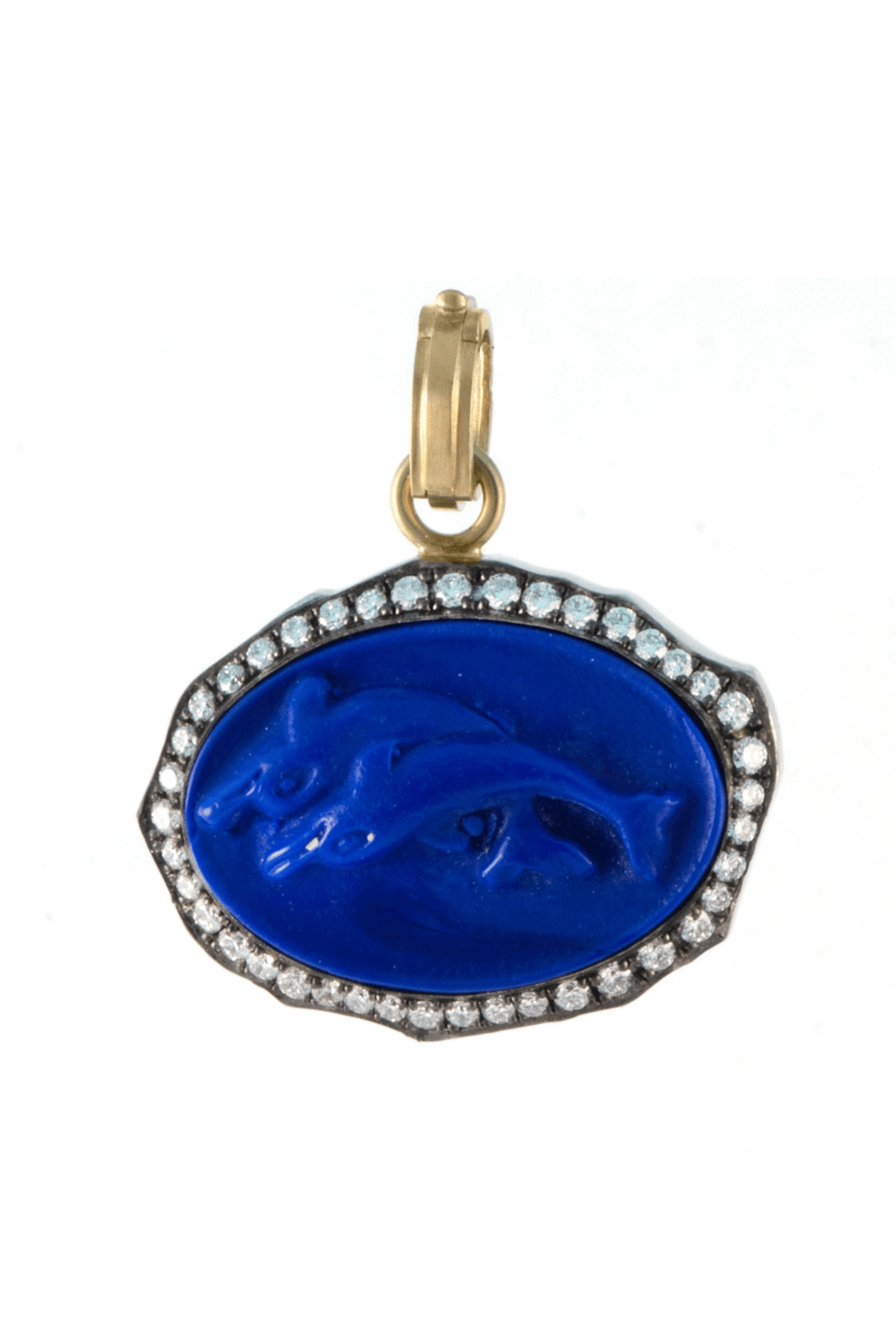 Sylva & Cie - Intaglio Dolphin Pendant