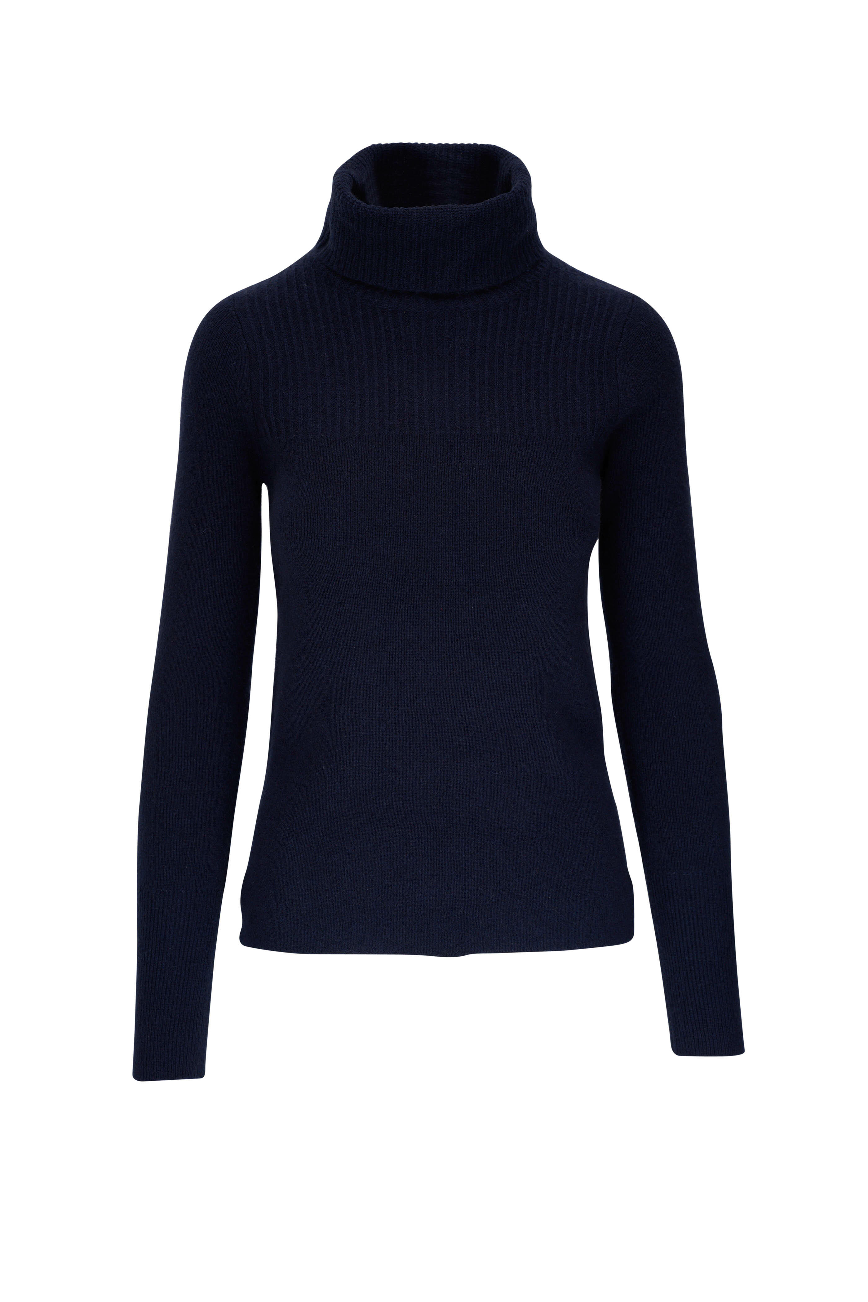 Veronica Beard - Jurnee Navy Cashmere Turtleneck Sweater