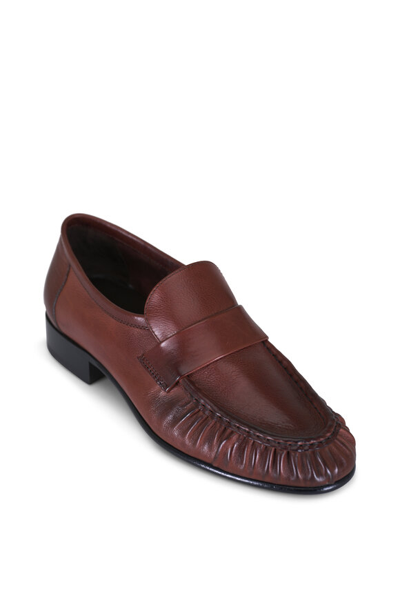 The Row Chestnut Soft Leather Loafer - view 1