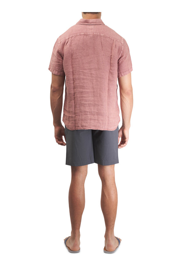 Faherty Brand All Day™ 9" Charcoal Gray Belt Loop Shorts - view 3