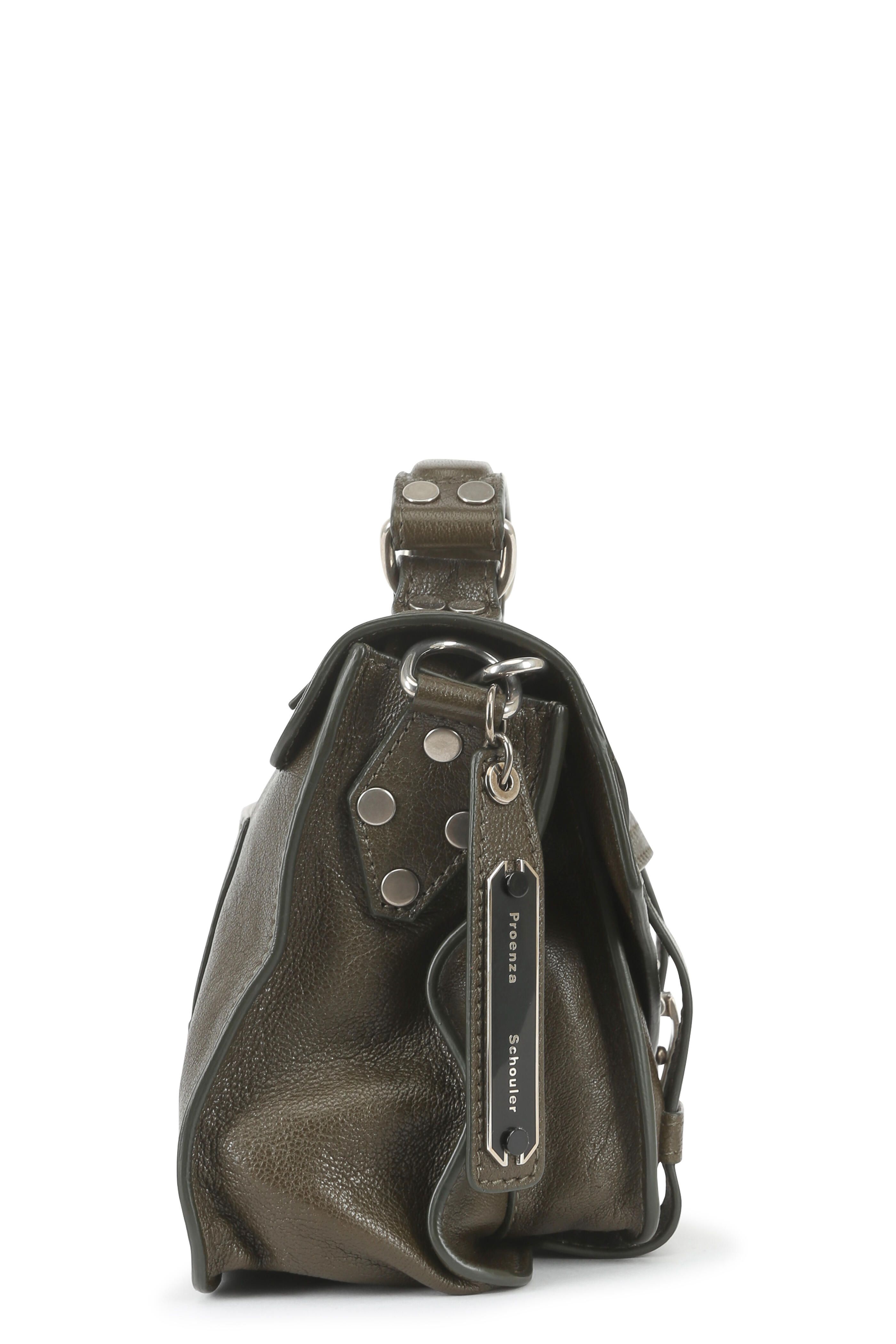 Proenza Schouler PS1 Tiny Military Green Leather Crossbody