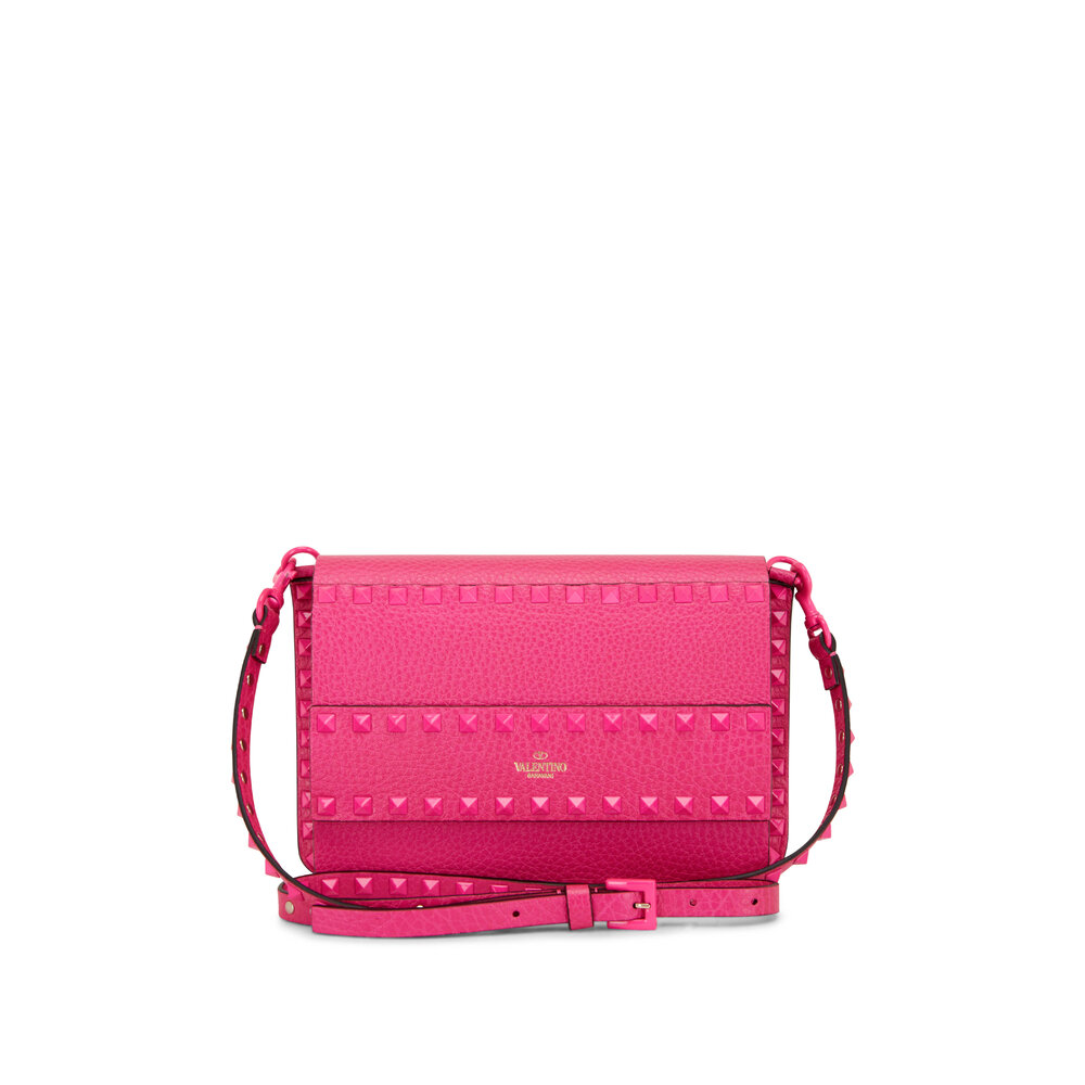 Valentino Pink/Black Leather Rockstud Camera Bag at 1stDibs  valentino pink  camera bag, pink valentino camera bag, valentino camera bag pink