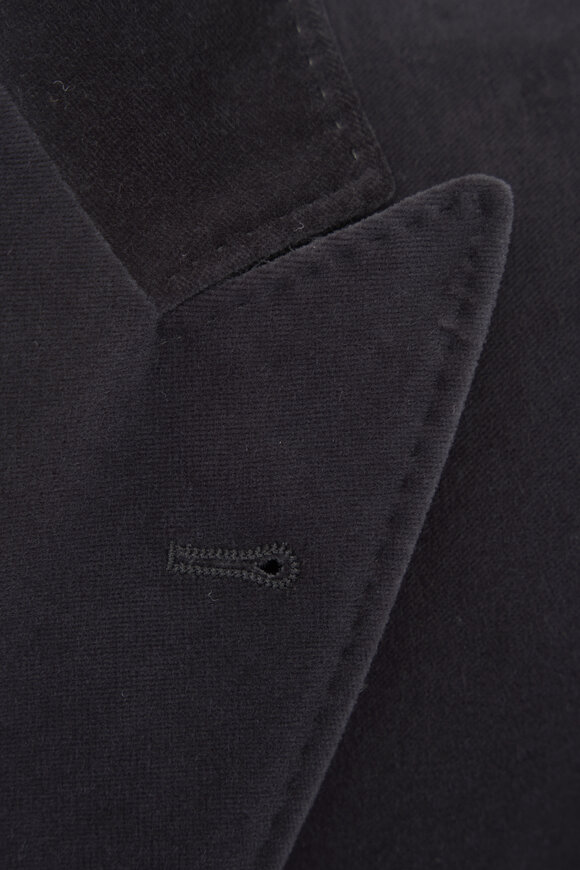 Brunello Cucinelli - Black Velvet Cotton Sportscoat