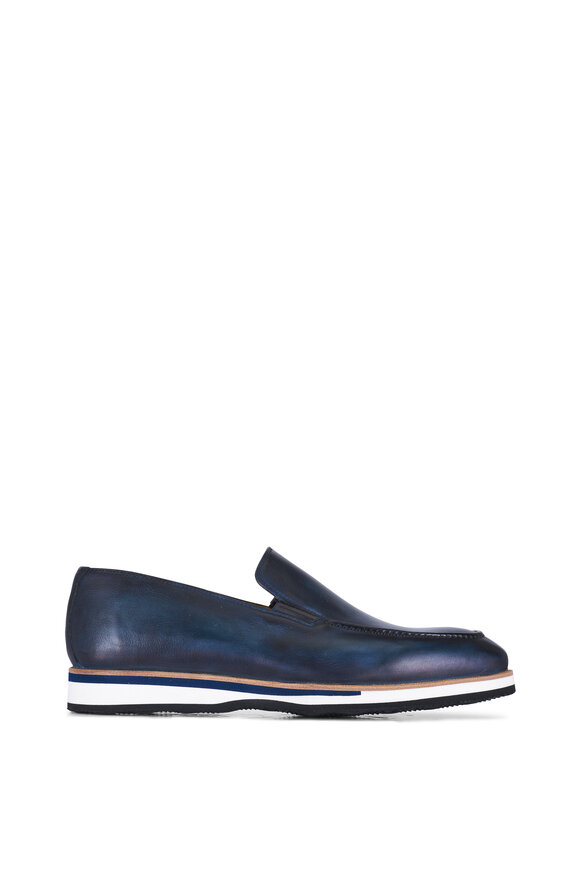 Bontoni Passeggio Denim Leather Loafer - view 3