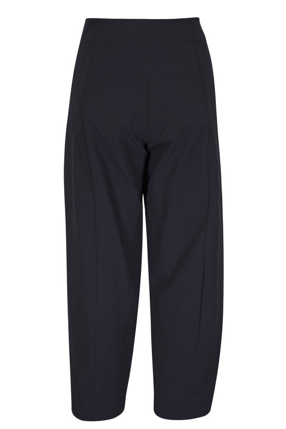 Zero + Maria Cornejo - Margot Black Wide Leg Stretch Crop Pant