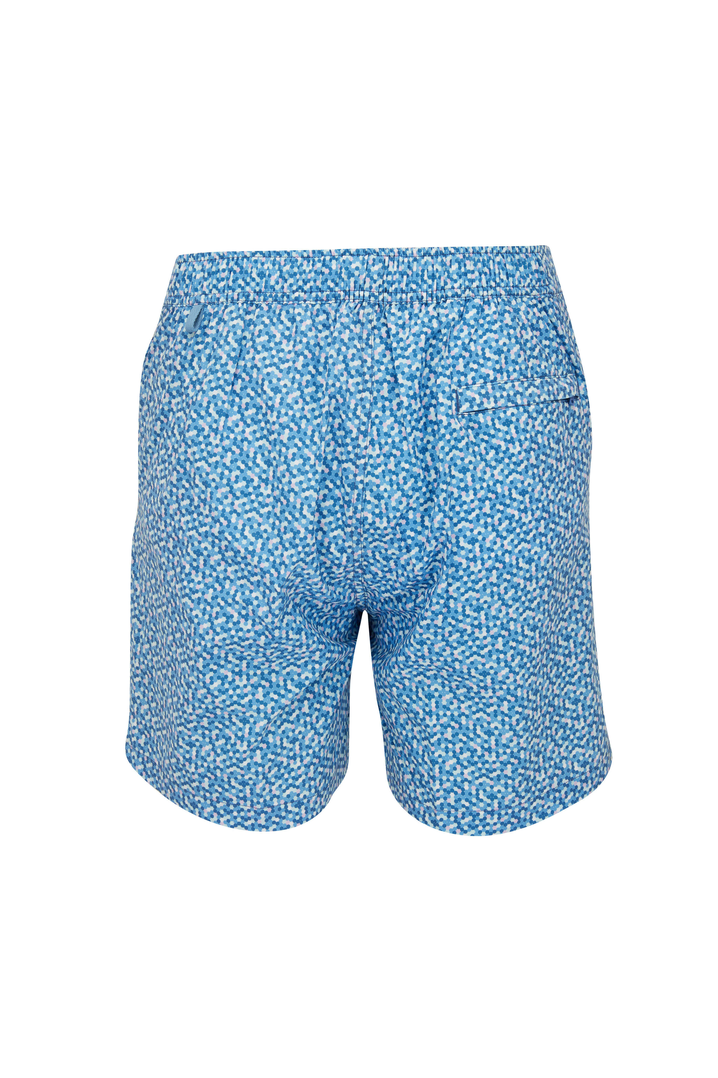 Peter Millar - Channel Blue Palma Dot Swim Trunks