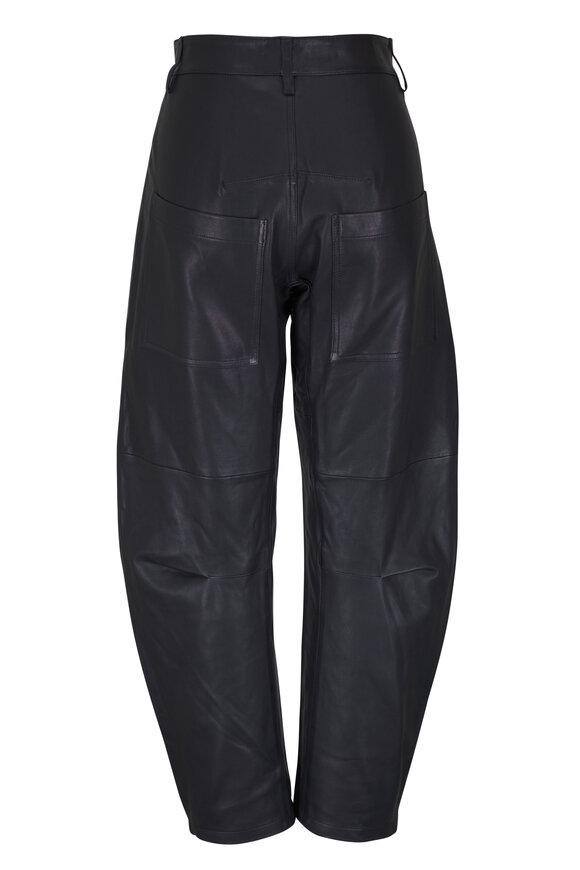 Nili Lotan - Shon Black Leather Pant