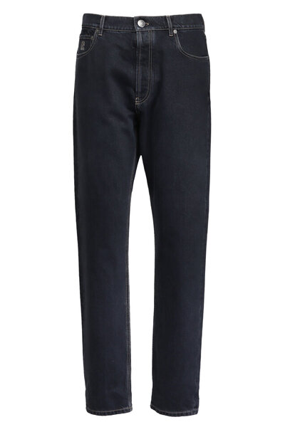 Brunello Cucinelli - Black Traditional Fit Jean | Mitchell