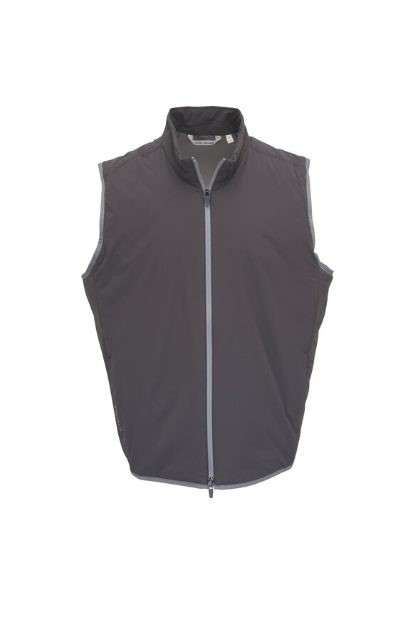 Peter Millar Summit Charcoal Gray Full Zip Vest - view 1