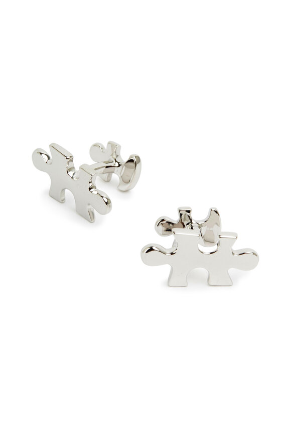 Robin Rotenier - Sterling Silver Puzzle Piece Cuff Links