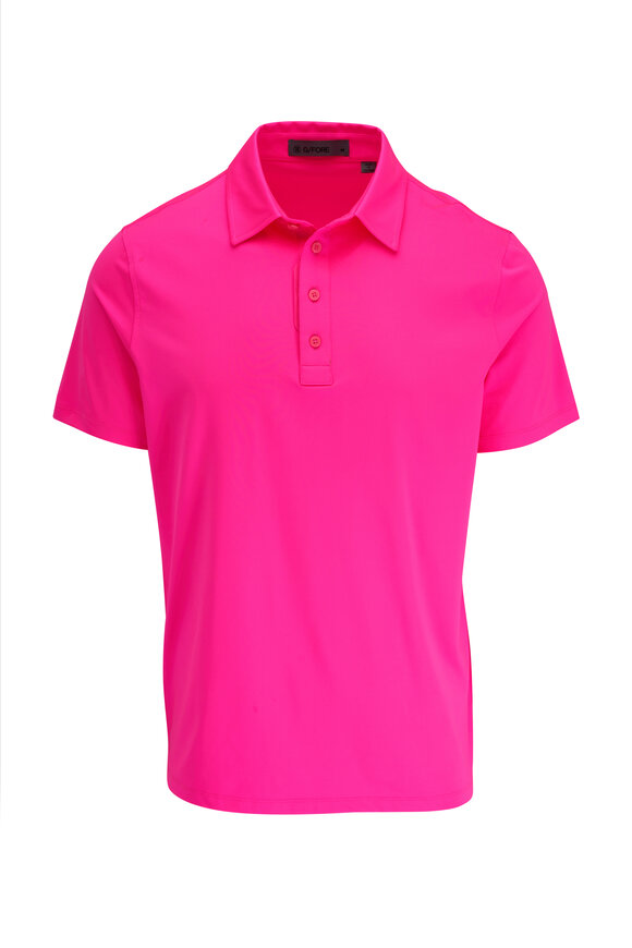 G/Fore Essential Pink Knockout Tech Polo 