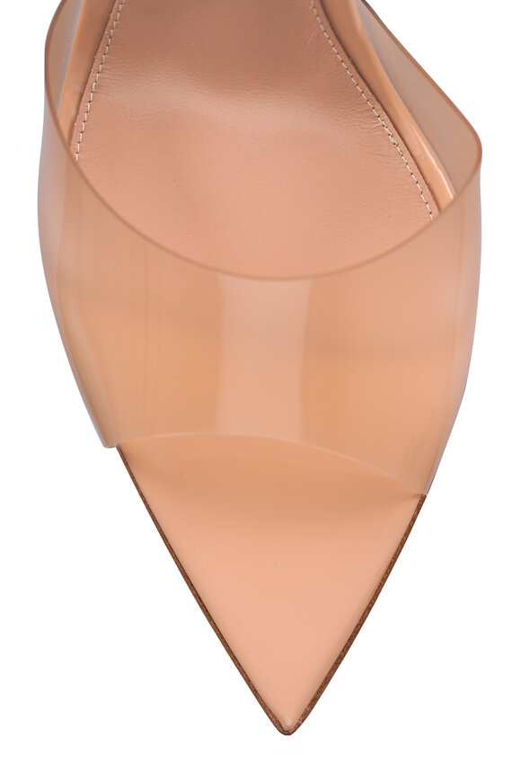 Gianvito Rossi Elle Nude Plexi Sandal, 85mm - view 5