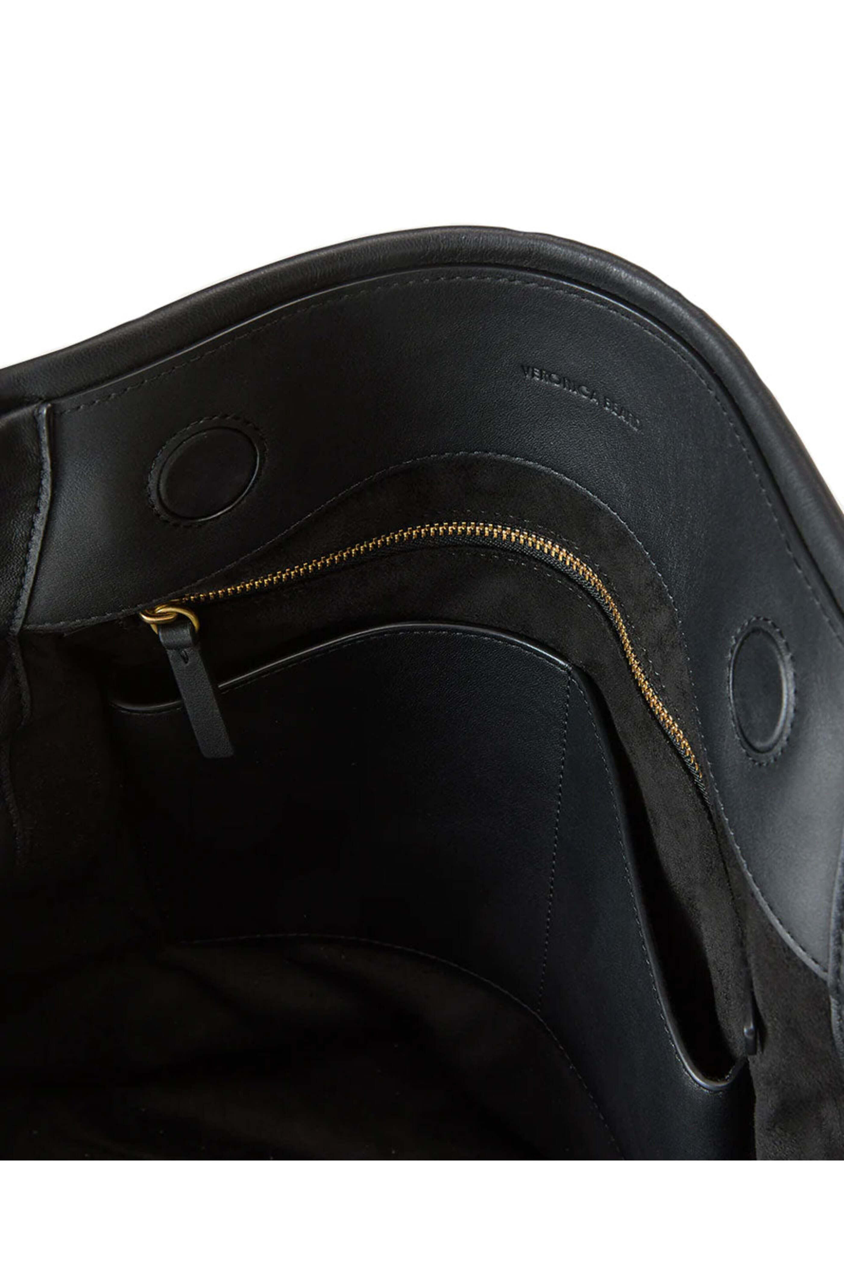 Veronica Beard - Slouch Black Leather Shoulder Bag