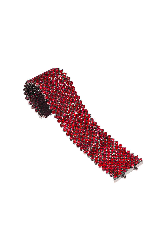 Bayco - 18K Gold Ruby Soft Bracelet