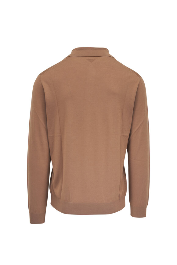 Maurizio Baldassari Brown Wool Polo Sweater - view 4