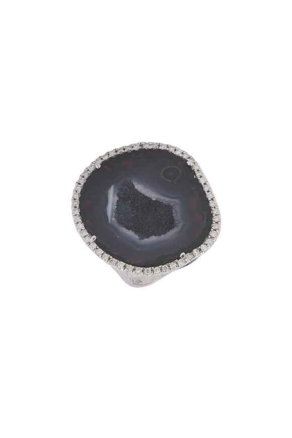 Kimberly McDonald Diamond Halo Geode Ring