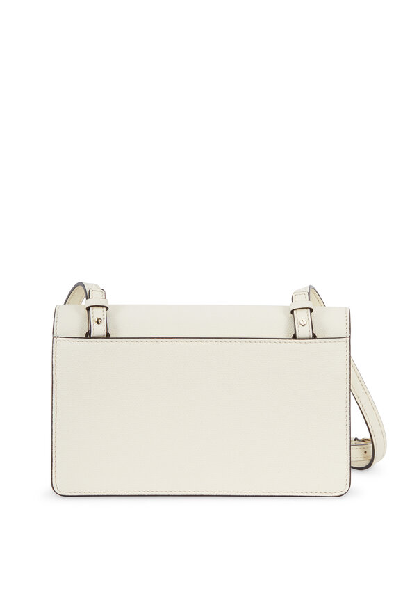 Valextra - Twist White Leather Small Shoulder Bag