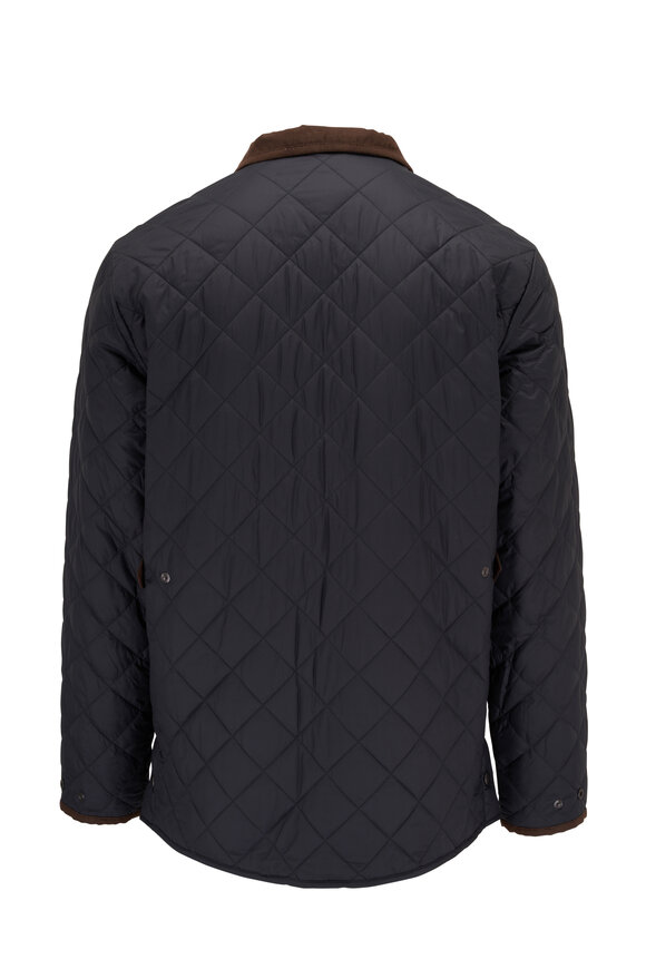 Peter Millar - Suffolk Black Quilted Travel Coat