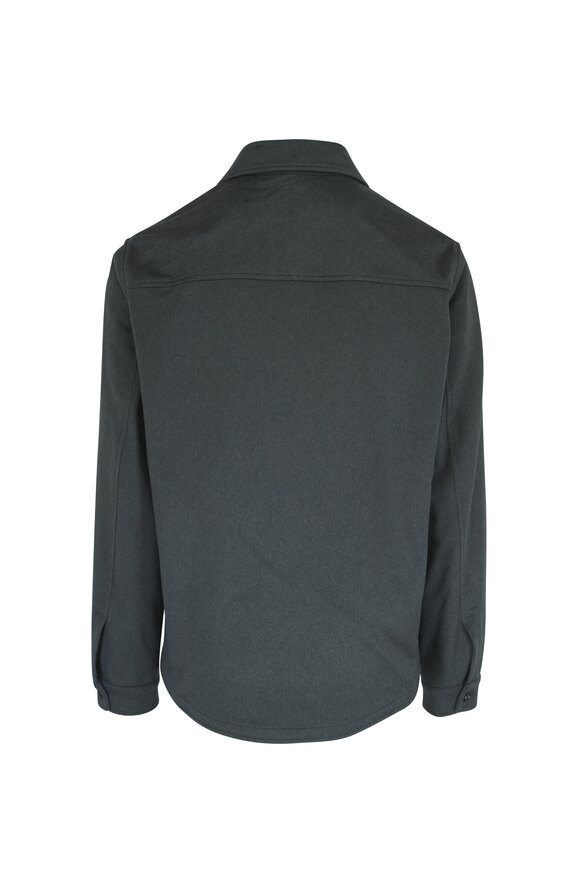 Maurizio Baldassari Dark Olive Pinacoteca Cashmere Overshirt - view 3