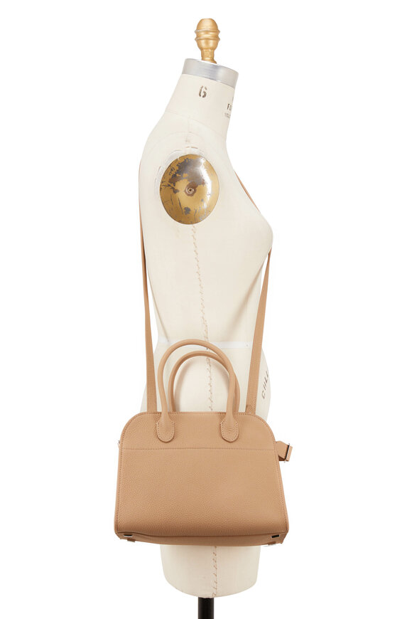 The Row - Margaux 10 Light Camel Small Top Handle Bag