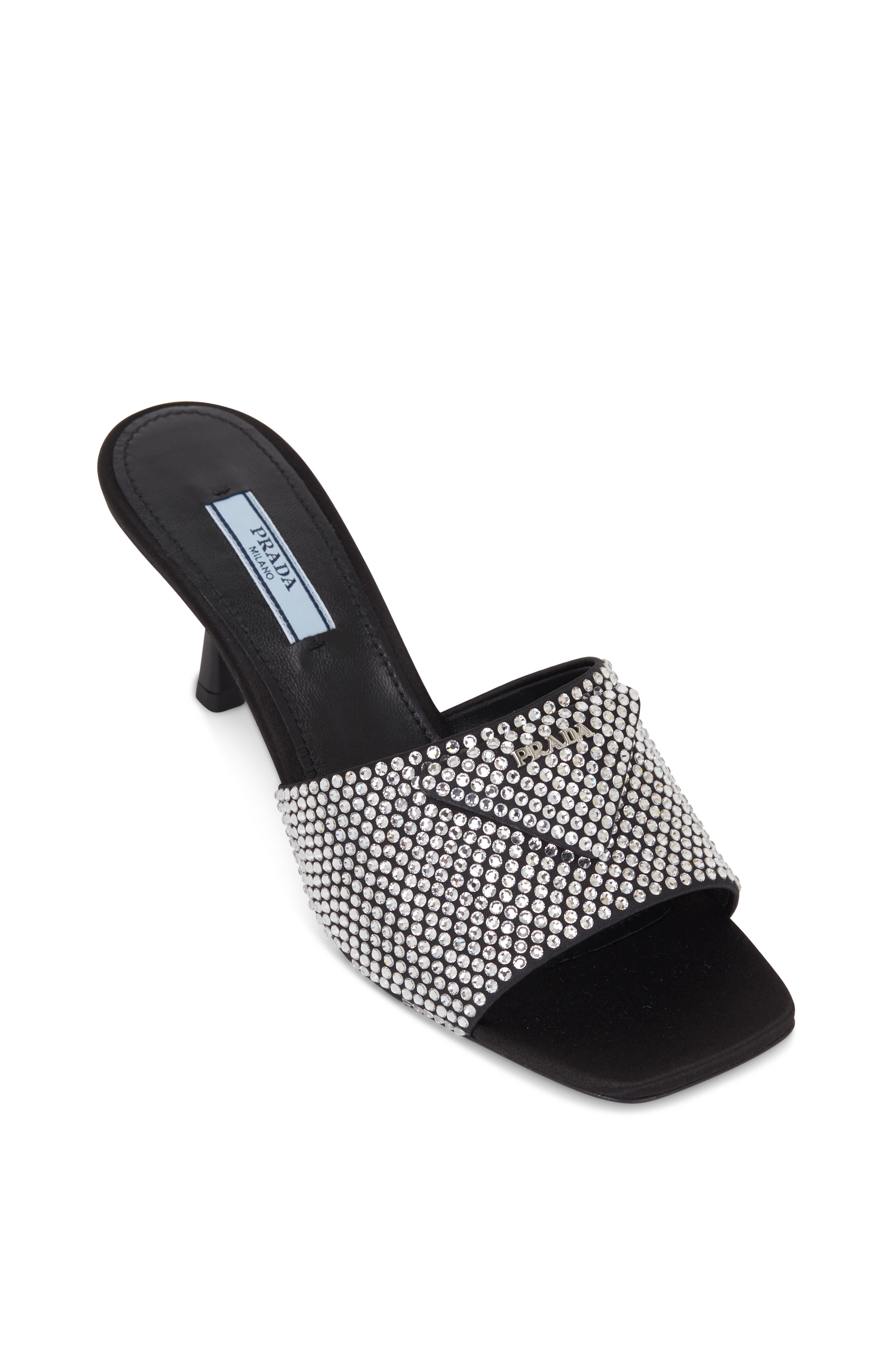 Prada - Black Crystal Slide, 65mm | Mitchell Stores
