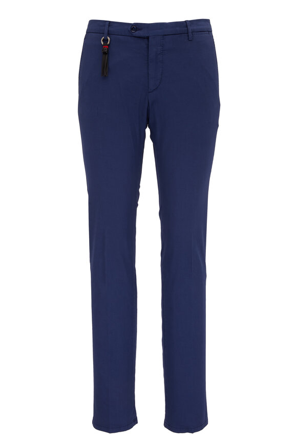 Marco Pescarolo - Navy Stretch Cotton Dress Pant