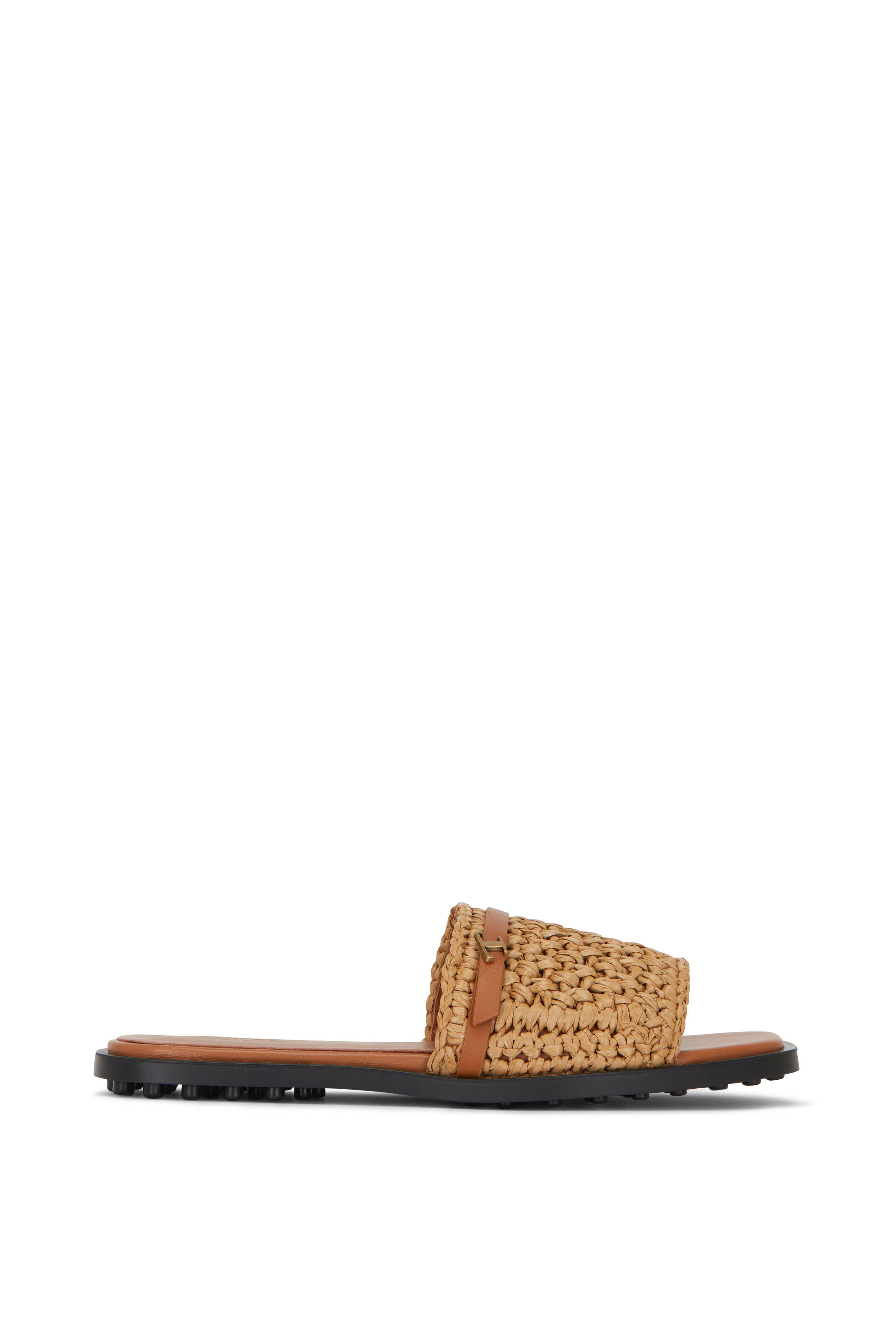 セール★Tod's SAND RAFIA Tod's - Kenia 12K Tan Raffia Slide | Mitchell Stores