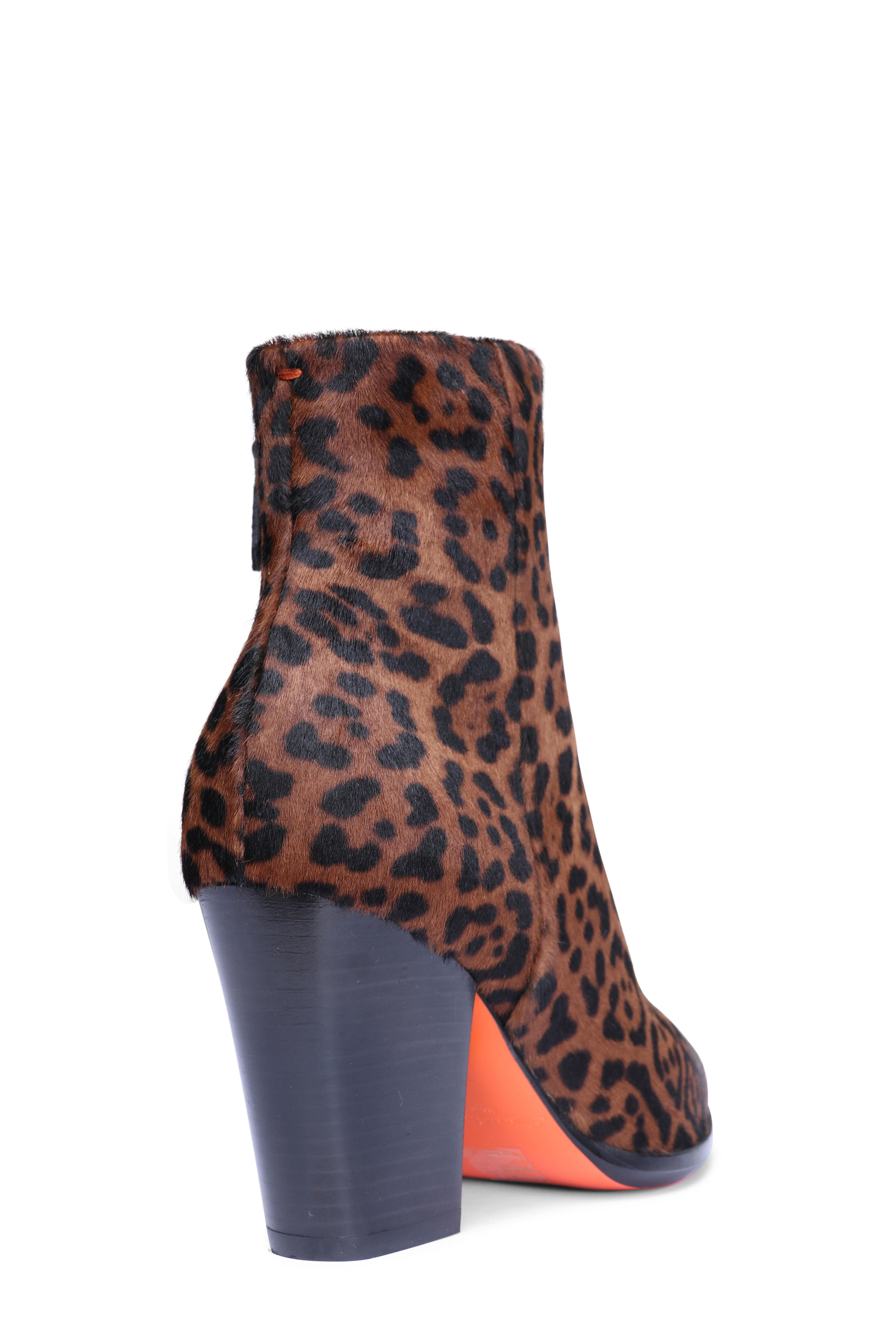Santoni - Texano Animal Print Short Boot