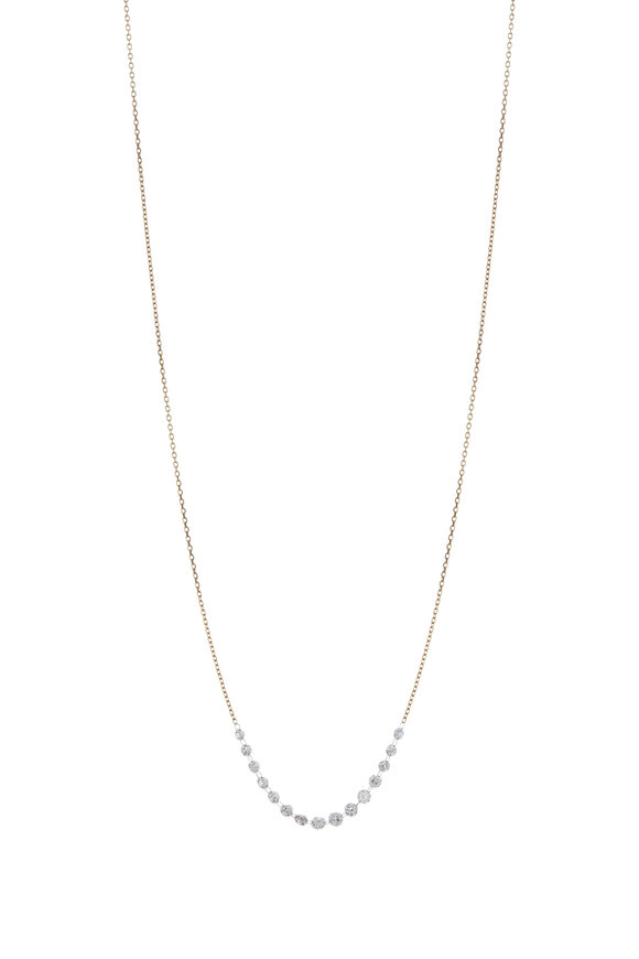 Kai Linz 18K Yellow Gold Floating Diamond Necklace