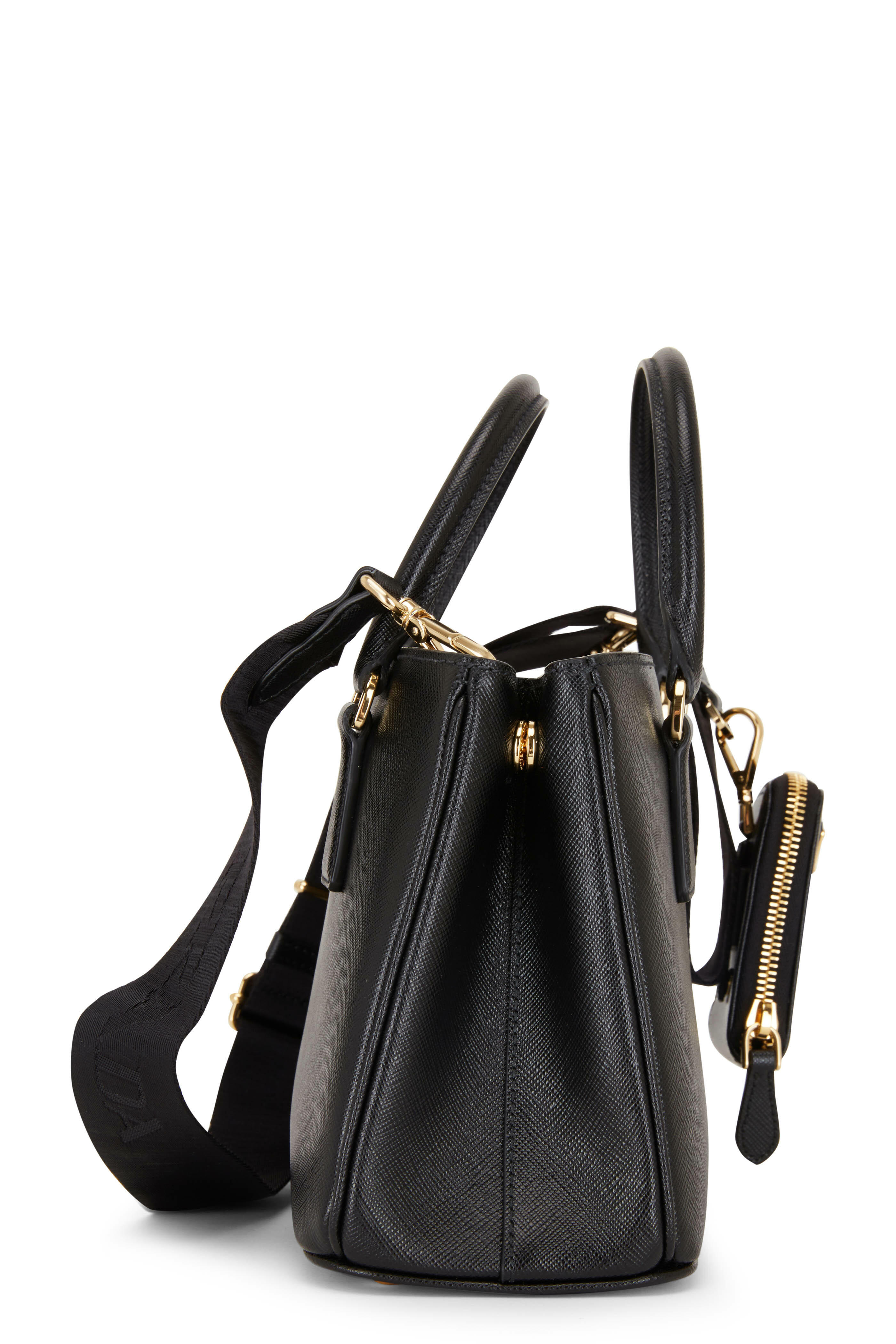 バッグ PRADA mesh leather one shoulder bag Prada - Black Zip Pouch Leather Crossbody | Mitchell Stores