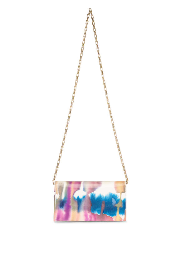 Christian Louboutin Bettina Tie Dye Leather Chain Clutch - view 2
