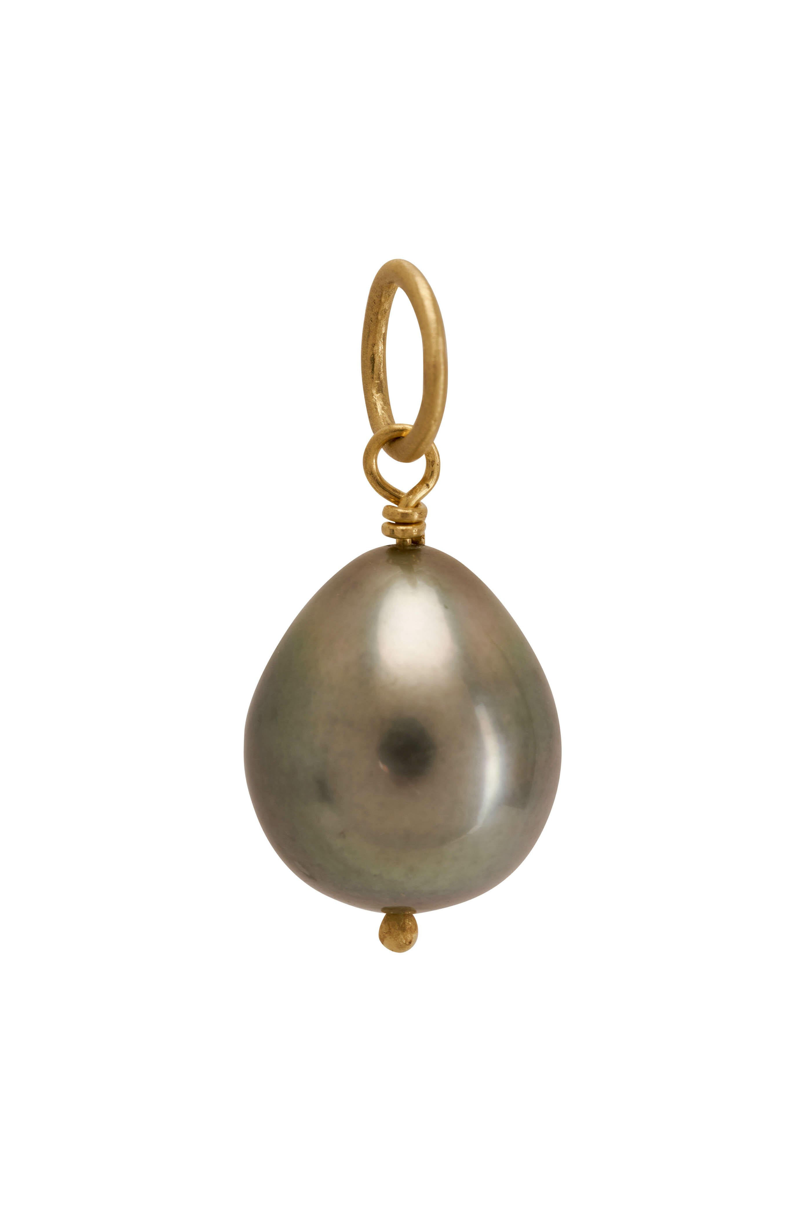 Mindy Fox - Tahitian Pearl & 18K Yellow Gold Pendant