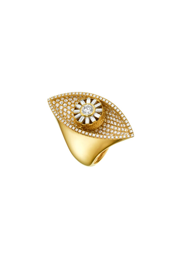 Cadar - 18K Yellow Gold Reflections Cocktail Ring