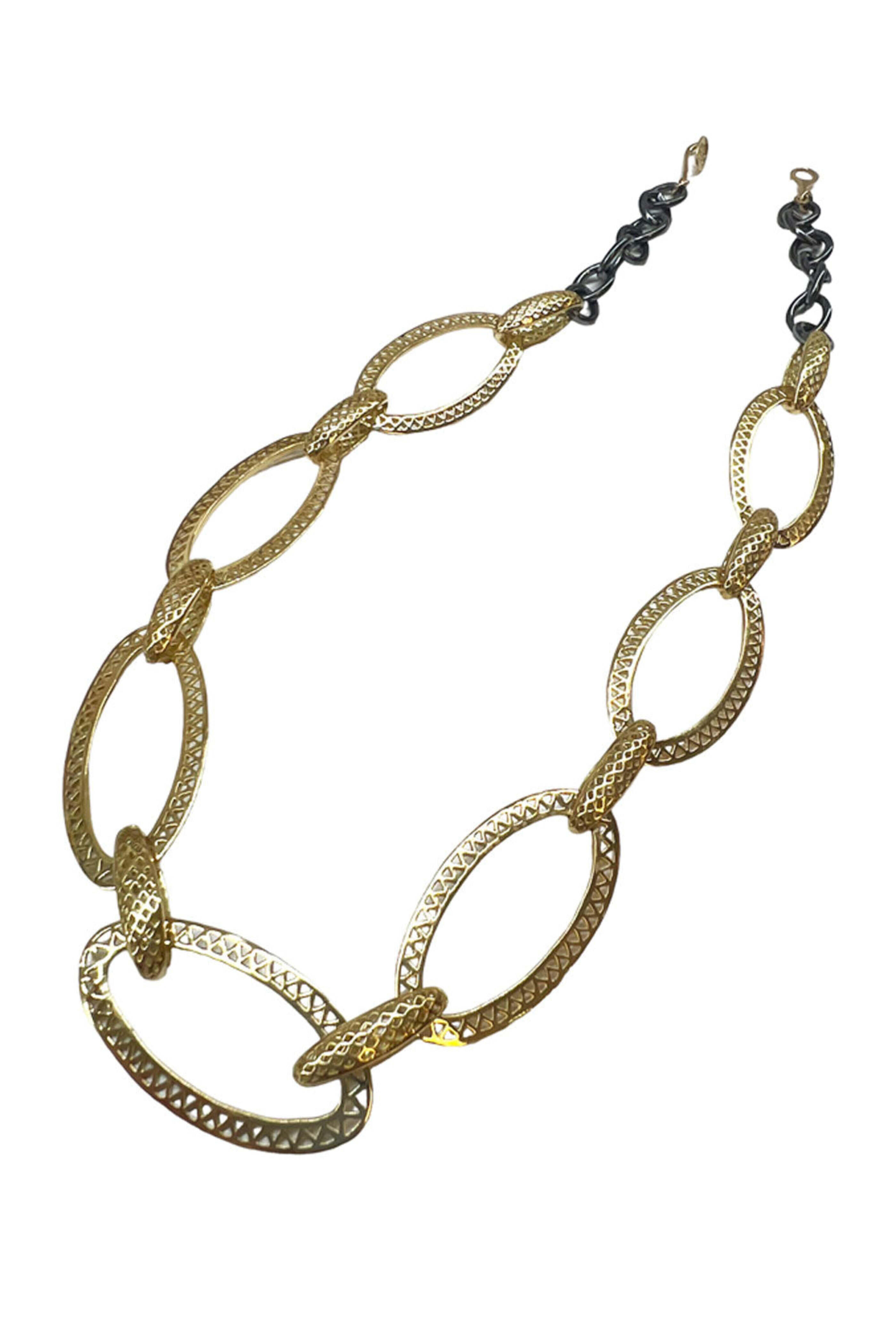 Ray Griffiths - Crownwork Disc Links and Oxidized Silver Chain
