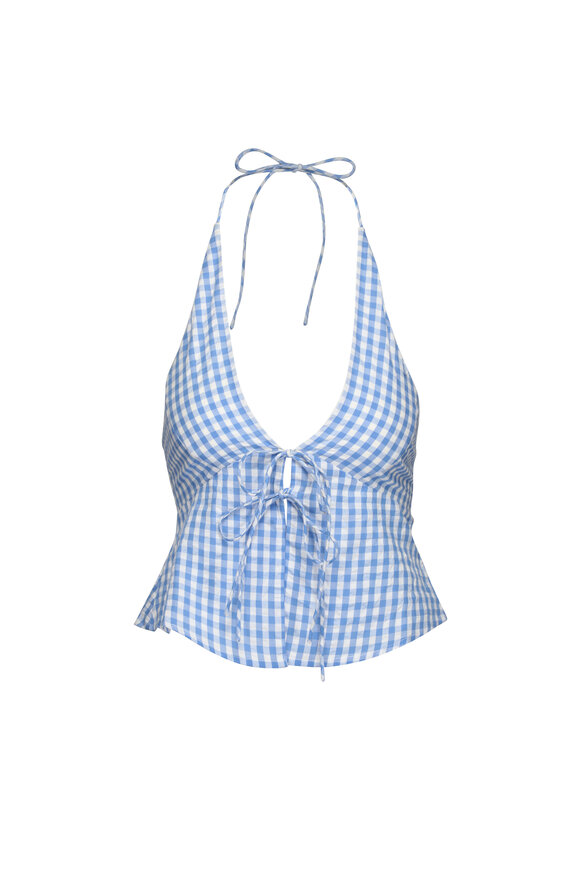 Lspace April Morning Gingham Halter Tank - view 1
