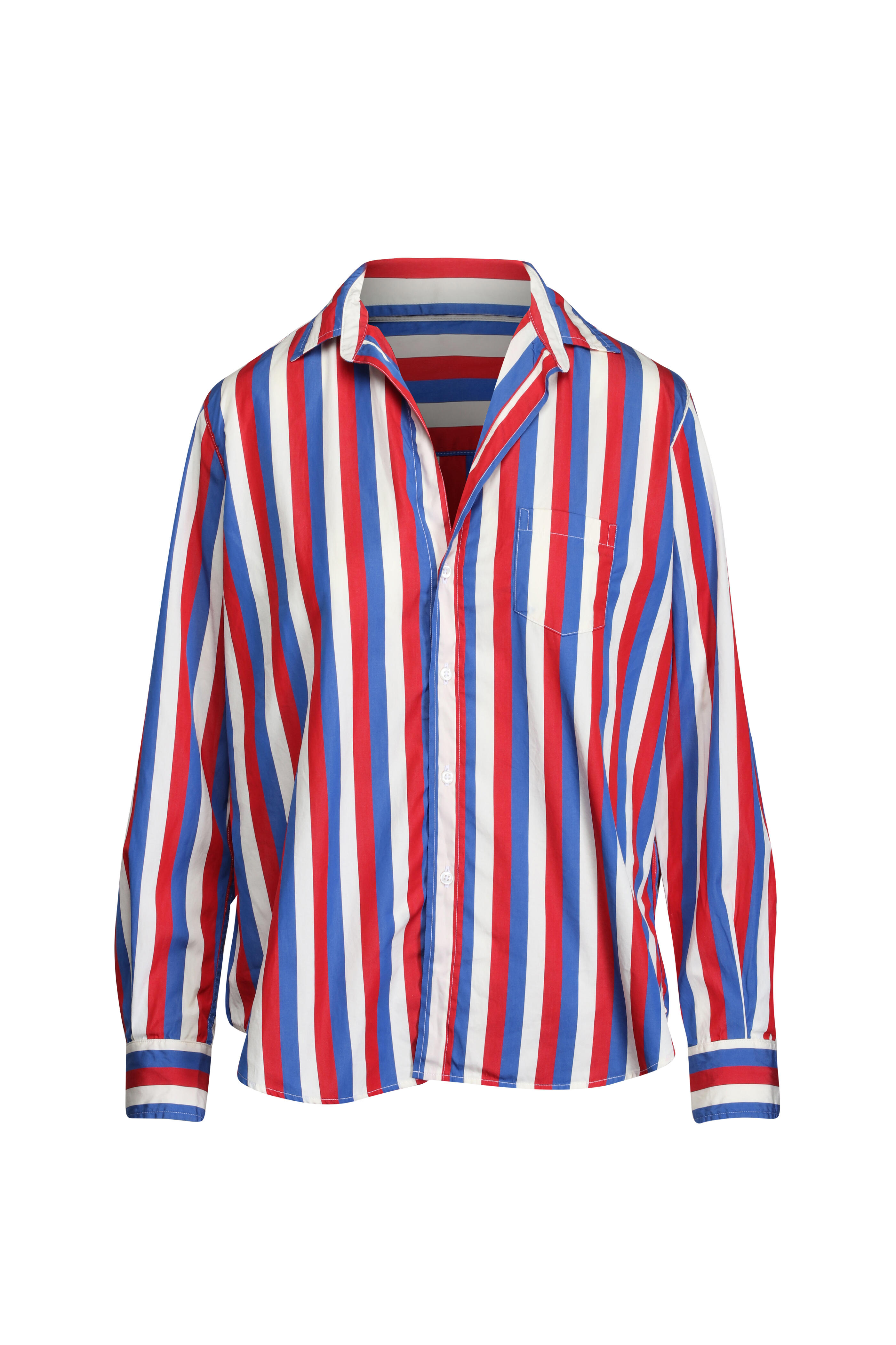Frank & Eileen - Eileen Blue & Red Stripe Relaxed Button Up Shirt